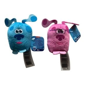 NWT Nickelodeon Blue's Clues & You Blue &‎ Magenta 3" Mini Plush Stuffed Animals